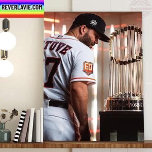 Houston Astros Jose Altuve In 2022 MLB World Series Home Decor Poster Canvas