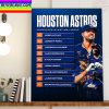 Houston Astros Signed 2020 American League MVP Jose Abreu Home Decor Poster Canvas