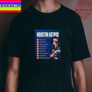Houston Astros Projected Starting MLB Lineup Unisex T-Shirt