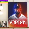 Houston Astros Yordan Alvarez Is 2022 MLB World Series Champions Home Decor Poster Canvas