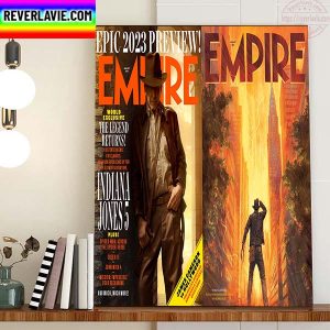 Indiana Jones 5 Empire Magazine Cover Home Decor Poster Canvas