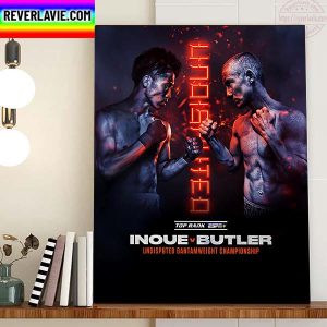 Inoue Vs Butler Undisputed Bantamweight Championship Official Poster Home Decor Poster Canvas