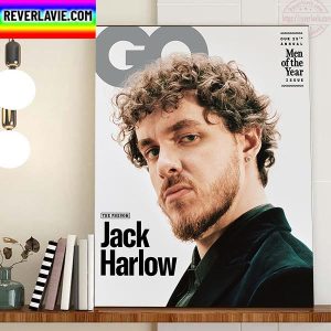 Jack Harlow Men Of The Year Issue On GQ Cover Home Decor Poster Canvas