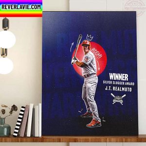 Jacob Tyler Realmuto Silver Slugger Award Winner Home Decor Poster Canvas