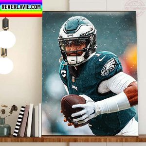 Jalen Hurts 102 Rushing Yards In The First Quarter Home Decor Poster Canvas
