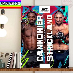Jared Cannonier Vs Sean Strickland For Middleweight Bout On UFC Vegas 66 Home Decor Poster Canvas