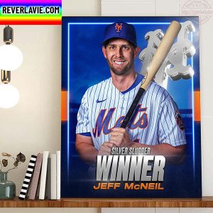 Jeff McNeil 2022 Silver Slugger Award Winner Home Decor Poster Canvas