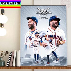 Jose Altuve 2022 Silver Slugger Award Winner Home Decor Poster Canvas