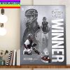 Jose Trevino New York Yankees Rawlings Sports 2022 AL Platinum Glove Award Home Decor Poster Canvas