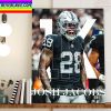 Josh Jacobs 303 Total Yards Vs Seattle Seahawks Home Decor Poster Canvas