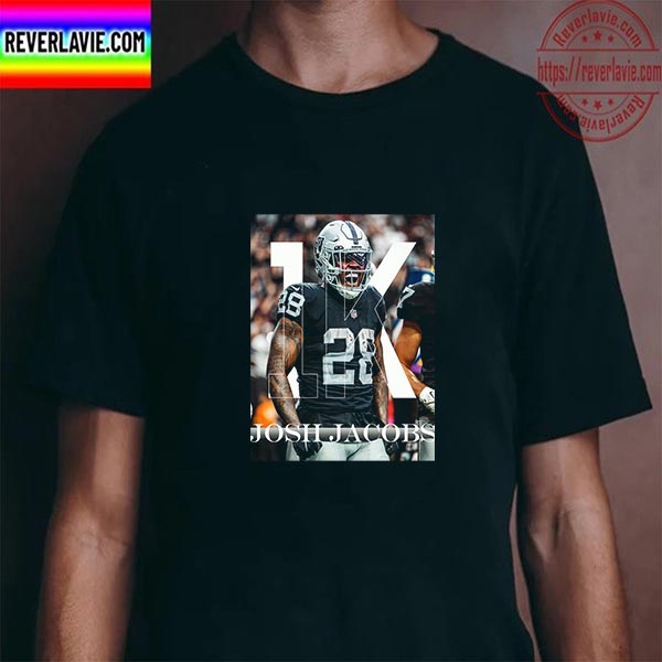 Josh Jacobs Runs For 1000 Yards Unisex T-Shirt Josh Jacobs Runs For 1000 Yards Unisex T-Shirt
