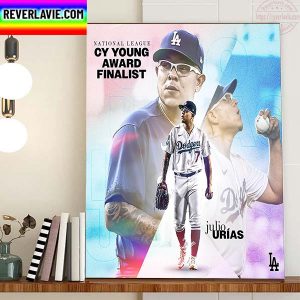 Julio Urias NL CY Young Award Finalist Los Angeles Dodgers MLB Home Decor Poster Canvas