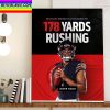 Justin Fields 178 Rush Yds Home Decor Poster Canvas