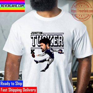 Justin Tucker Baltimore Chibi Football Player Unisex T-Shirt