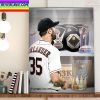 Justin Verlander AL CY Young Award Winner Home Decor Poster Canvas