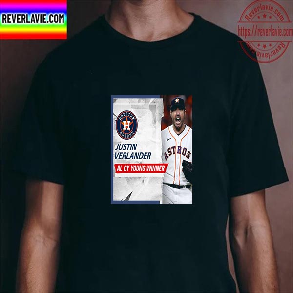 Justin Verlander Is The 2022 AL CY Young Award Winner Unisex T-Shirt Justin Verlander Is The 2022 AL CY Young Award Winner Unisex T-Shirt