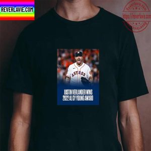 Justin Verlander Wins 2022 AL CY Young Award Unisex T-Shirt