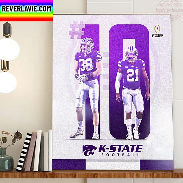 K State Football No 10 College Football Playoff Home Decor Poster Canvas K State Football No 10 College Football Playoff Home Decor Poster Canvas