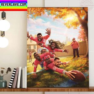 Kansas City Chiefs Happy Thanksgiving Home Decor Poster Canvas
