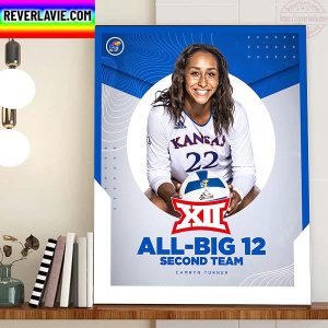 Kansas Volleyball Cam Turner All Big 12 Second Team Home Decor Poster Canvas