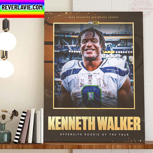 Kenneth Walker The 2022 Midseason Offensive Rookie Of The Year Home Decor Poster Canvas Kenneth Walker The 2022 Midseason Offensive Rookie Of The Year Home Decor Poster Canvas