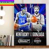Kentucky Vs Gonzaga For ESPN Mens College Basketball Home Decor Poster Canvas