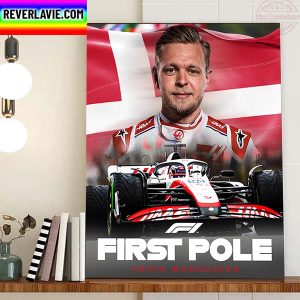 Kevin Magnussen First Pole Brazil GP F1 Haas F1 Team Home Decor Poster Canvas