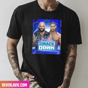 King Ricochet x Mustafa Ali Will Collide in a WWE Smack Down Style T-Shirt