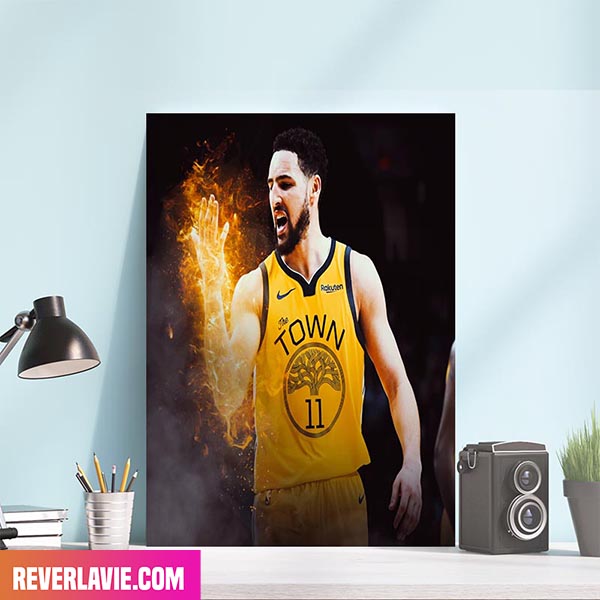 Klay Thompson Erupts As The Warriors Beat The Rockets Poster Klay Thompson Erupts As The Warriors Beat The Rockets Poster