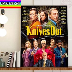 Knives Out Official Poster Home Decor Poster Canvas
