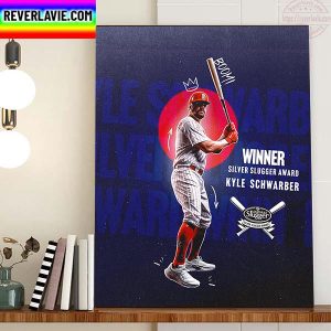 Kyle Schwarber Silver Slugger Award Winner Home Decor Poster Canvas