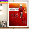 Las Vegas Raiders Josh Jacobs 86 YD TD Run Longest Run Of Season Home Decor Poster Canvas