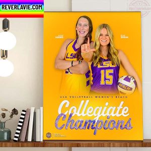 Kylie DeBerg And Ellie Shank Are USA Volleyball Womens Beach Collegiate Champions Home Decor Poster Canvas