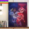 Los Angeles Chargers QB Justin Herbert Second Most TD Passes Home Decor Poster Canvas