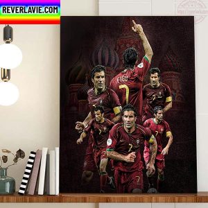 Luis Figo 7 Portugal Player Home Decor Poster Canvas