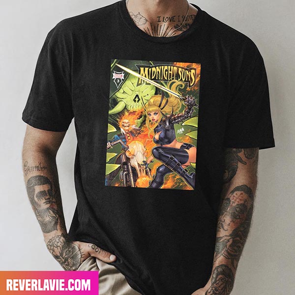 Marvel New Comic Releases Midnight Suns Style T-Shirt Marvel New Comic Releases Midnight Suns Style T-Shirt