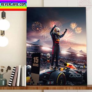 Max Verstappen 15 Wins F1 Abu Dhabi GP Home Decor Poster Canvas