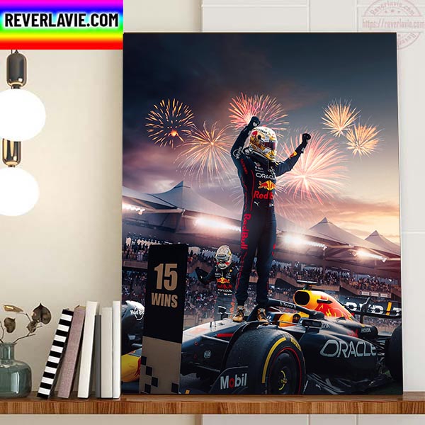 Max Verstappen 15 Wins F1 Abu Dhabi GP Home Decor Poster Canvas Max Verstappen 15 Wins F1 Abu Dhabi GP Home Decor Poster Canvas