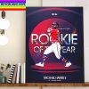 Michael Harris II 2022 NL Rookie Ranks Home Decor Poster Canvas