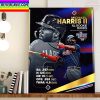 Michael Harris II 2022 NL Rookie Of The Year Home Decor Poster Canvas