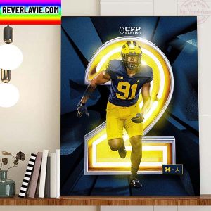 Michigan Football CFP Ranking 2 Home Decor Poster Canvas
