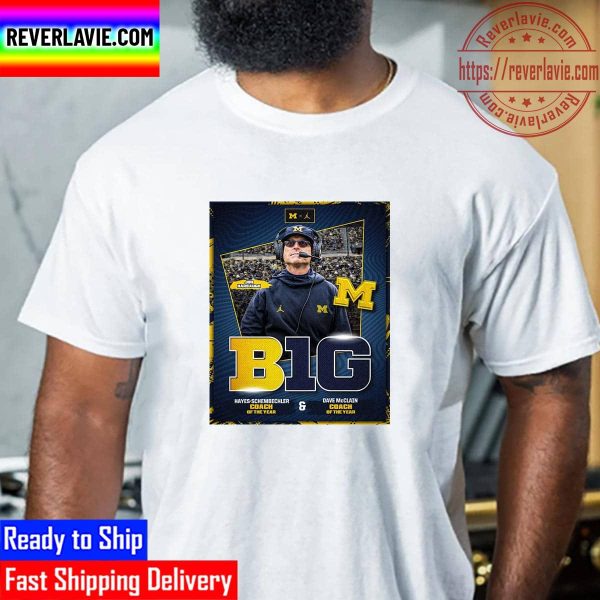 Michigan Football Coach Jim Harbaugh Winner Both Coach Of The Year Unisex T-Shirt