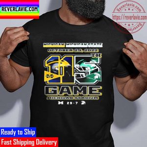 Michigan Vs Michigan State 115th Game 2022 Matchup Final Score 29 7 Unisex T-Shirt