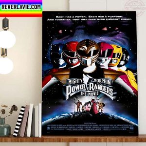 Mighty Morphin Power Rangers The Movie Home Decor Poster Canvas