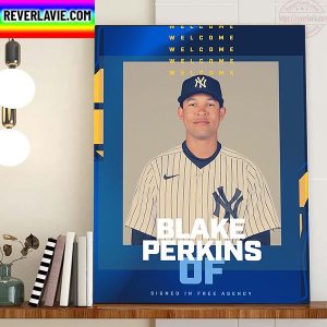 Milwaukee Brewers Signed OF Blake Perkins Home Decor Poster Canvas