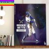 Mookie Betts 2022 Silver Slugger Award Winner Home Decor Poster Canvas