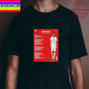 Morocco 2022 FIFA World Cup Squad Unisex T-Shirt