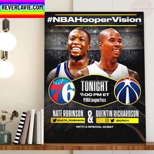 NBA Hooper Vision On Halloween Nate Robinson And Quentin Richardson Home Decor Poster Canvas