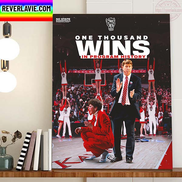 NC State Basketball 1000 Wins In Program History Home Decor Poster Canvas NC State Basketball 1000 Wins In Program History Home Decor Poster Canvas