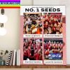 NCAA Volleyball Tournament No 1 Seeds Home Decor Poster Canvas